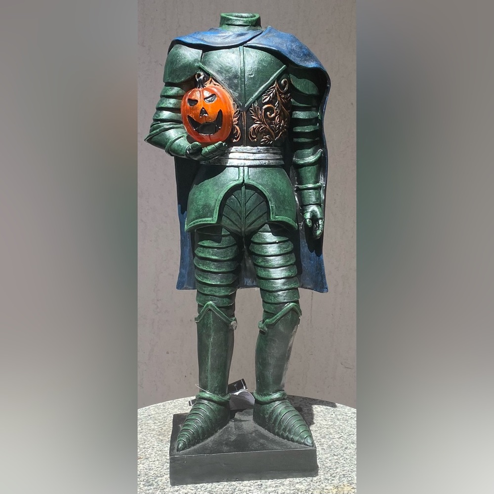 Martha Stewart Halloween Headless Knight Horseman Light Up 20" Figure Statue NEW